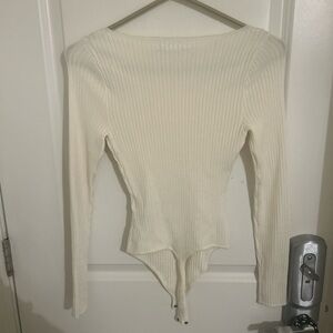 Abercrombie and Fitch White Bodysuit